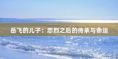 岳飞的儿子:忠烈之后的传承与命运