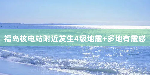 福岛核电站附近发生4级地震 多地有震感