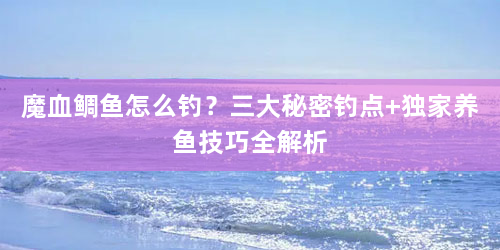 魔血鲷鱼怎么钓？三大秘密钓点+独家养鱼技巧全解析